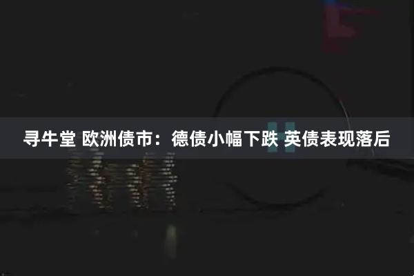 寻牛堂 欧洲债市：德债小幅下跌 英债表现落后