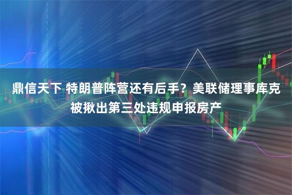 鼎信天下 特朗普阵营还有后手？美联储理事库克被揪出第三处违规申报房产